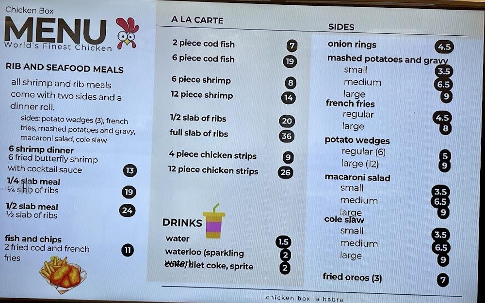 Chicken Box Broasted Chicken Menu image 2